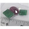 Image 1 : #69-NATURAL RUBY, EMERALD 54CT