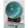 Image 1 : #38-BLUE CAT EYE QUART CRYSTAL SPHERE BALL