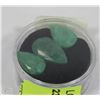Image 1 : #54-NATURAL GREEN EMERALD 25CT