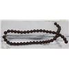 Image 1 : #22-NATURAL BLOOD STONE LOOSE BEAD NECKLACE 15"