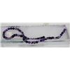 Image 1 : #21- PURPLE TRIP AGATE LOOSE BEAD NECKLACE 15"