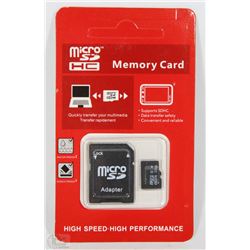 NEW 32GB MICRO SD CARD WITH ADAPTOR
