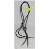 Image 1 : SET OF 2 BRAIDED LEATHER & METAL ROPE