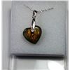 Image 1 : HEART SHAPED LABRADORITE PENDANT