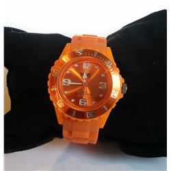 NEW ICE ORANGE GEL WATCH