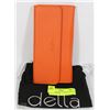Image 1 : DELLA GENUINE  LEATHER ORANGE WALLET NEW IN