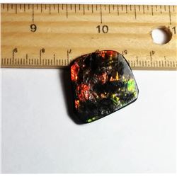 ORANGE & GREEN FIRE AMMOLITE GEMSTONE