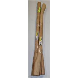 LOT OF 2 36" RAILROAD CLAY PICK HANDLE W/