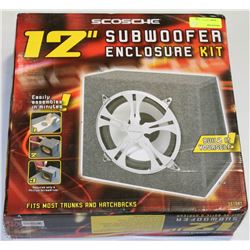 SCOSCHE 12" SUBWOOFER ENCLOSURE KIT