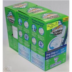 LOT OF 3 SCRUBBING BUBBLES ONE STEP TOILET BOWL
