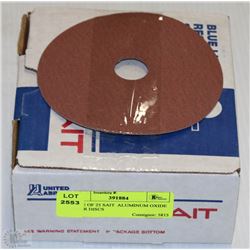 CASE OF 25 SAIT  ALUMINUM OXIDE FIBER DISCS