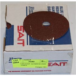 CASE OF 25 SAIT  ALUMINUM OXIDE FIBER DISCS