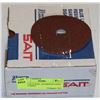 Image 1 : CASE OF 25 SAIT  ALUMINUM OXIDE FIBER DISCS