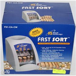 NEW ROYAL SOVEREIGN FAST SORT COIN MACHINE