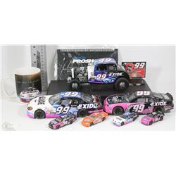 FLAT OF JEFF BURTON DIE CAST COLLECTION INCL A MUG
