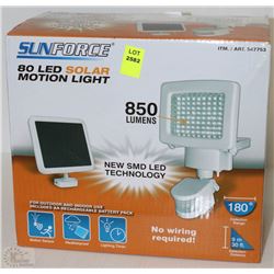NEW SUNFORCE 80LED SOLAR MOTION LIGHT