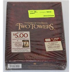 SEALED LORD OF THE RINGS TWO TOWERS 4 DVD SET
