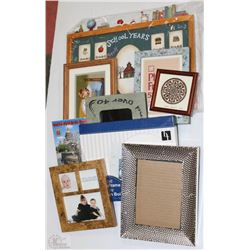 SMALL TOTE W/ ASSORTED FRAMES