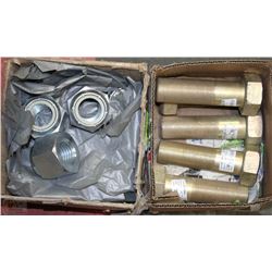 BOX OF NUTS AND BOX OF CAP SCREW BOLTS