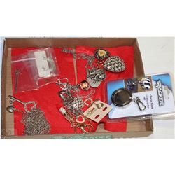 FLAT OF HEART JEWELRY SOME STERLING SILVER