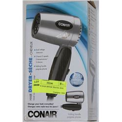 CONAIR HAIR DRYER TRAVEL SIZE
