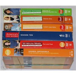 STACK OF FOOD TV NETWORK DISC SETS