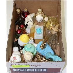 BOX OF ASSORTED AVON PERFUMES