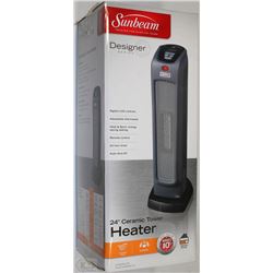 NEW SUNBEAM DESIGNER SERIES 24" CERAMIC TOWER