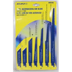 NEW ACCUKUT 14PC RECIPROCATING SAW BLADE SET