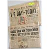 Image 1 : 2 CHICAGO TIMES NEWSPAPERS DATED MAY8,9 1945 NAZI'S