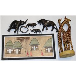 FLAT W/HAND CRAFTED INLAYED WOOD