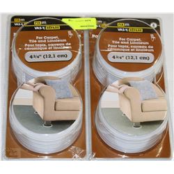 LOT OF 4 ROLLS OF FIX IT FURNITURE SLIDERS