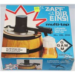 NEW - LUFTZAPFER MULTI-TAP HAND PUMP BEER TAP