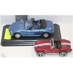 DIE CAST SHELBY COBRA 427 SC & 1996 BMW