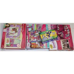 LOT OF CRAFT SETS INCL BEADOLA CHARM MAKER, SCRAP