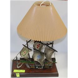 VINTAGE GILBERT SOFTLITE PIRATE SHIP EXPLORER LAMP