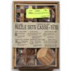 Image 1 : NEW SET OF SIX WOOD MINI PUZZLE SETS
