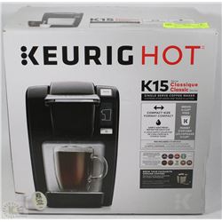 KEURIG HOT COFFEE MACHINE K15 CLASSIC