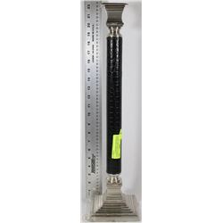 BOMBAY CROCODILE LEATHER & SILVER BASE CANDLESTICK