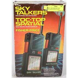 NEW 1982 FISHER PRICE SKY TALKERS WALKIE TALKIES
