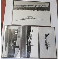 4PC VINTAGE AVIATION PICTURES