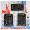 Image 1 : 3 PACK OF DUAL POWER  POCKET CALCULATORS
