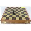 Image 1 : MARBLE INSERT CHESS SET WITH ALL PIECES