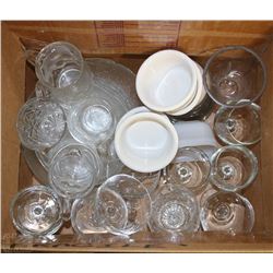 ESTATE BOX OF GLASSWARE AND MORE!