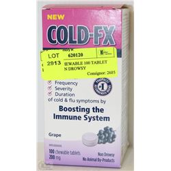 COLD-FX CHEWABLE 100 TABLET BOTTLE NON DROWSY
