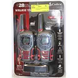 COBRA WALKIE TALKIES RADIOS UP TO 28 MILE RANGE