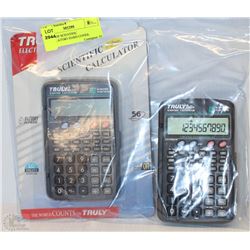 3 PACK OF SCIENTIFIC CALCULATORS HARD COVER