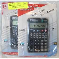 3 PACK OF SCIENTIFIC CALCULATORS HARD COVER