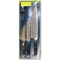 J.A. HENCKELS 3PC FINE EDGE KNIFE SET