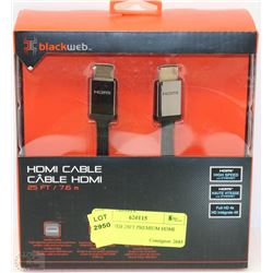 BLACKWEB 25FT PREMIUM HDMI CABLE